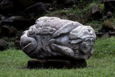 Zoomorphic stone, Late Classic period (600-900 AD) by Mayan